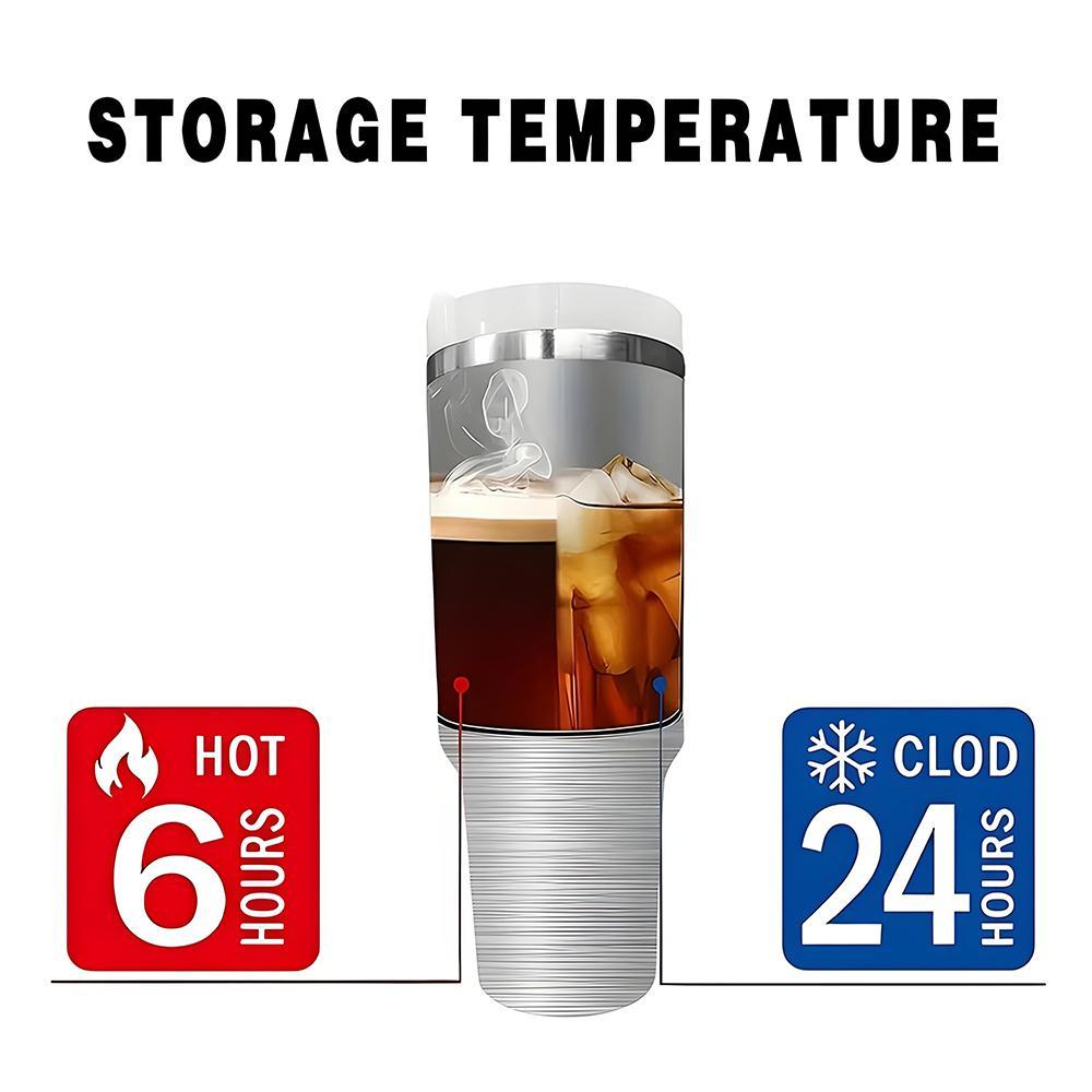 Стальной стакан с крышкой и соломинкой, ёмкость 40 унций, не протекает, вакуумная изоляция, без BPA, только ручная стирка. Идеально подходит в качестве подарков на День святого Валентина, Пасху, День матери и День отца.