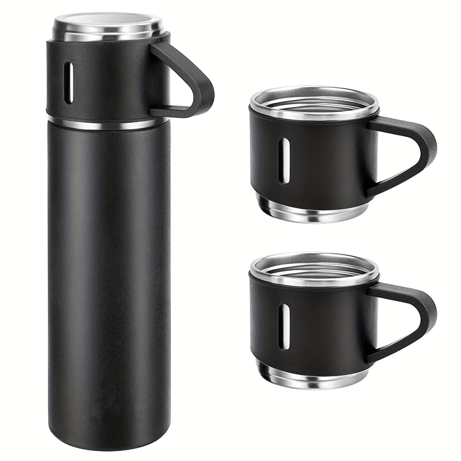 Taza térmica de acero inoxidable con aislamiento al vacío 500ml botella para bebidas calientes y frías