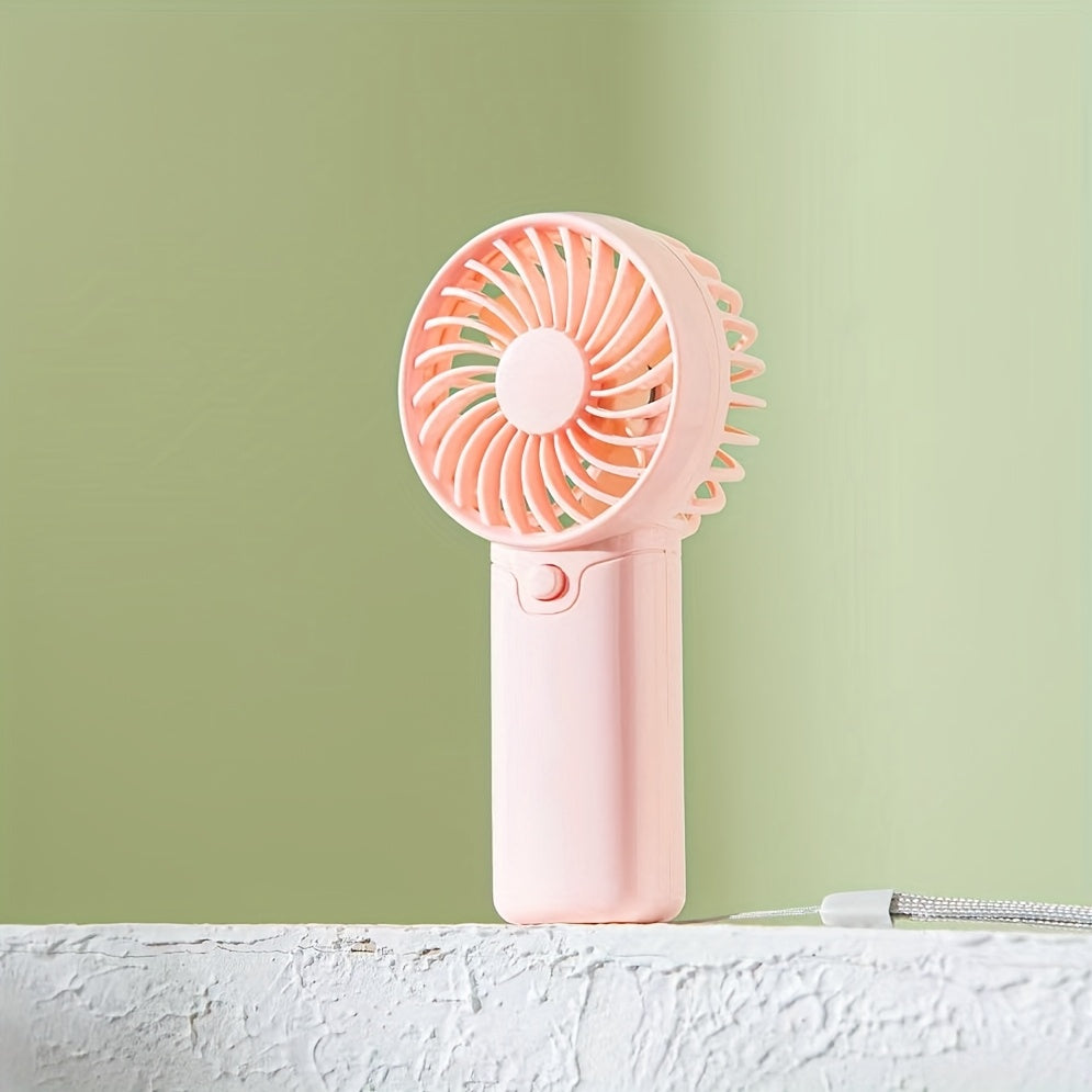 Мини портативный ручной вентилятор без батареи для летних путешествий на свежем воздухе