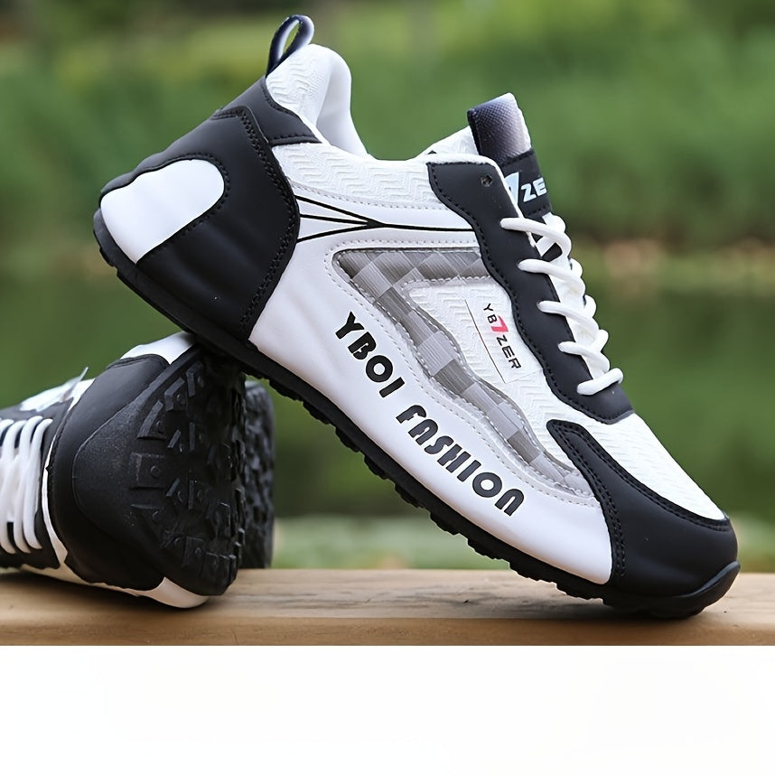 Men's Breathable Low Top Training Sneakers Non-Slip Durable for Outdoor Jogging and Travel