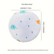 Washable Waterproof Round Head Fan Cover Dustproof for Electric Fans