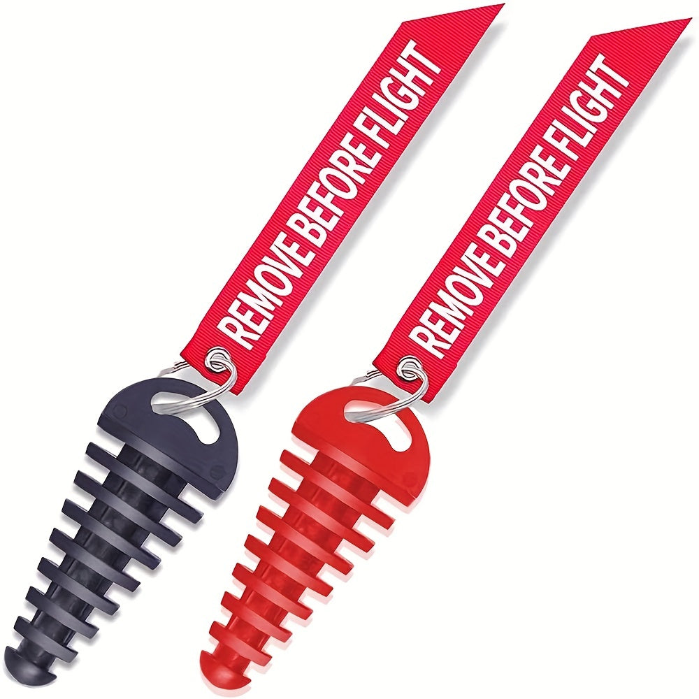 Motorcycle Exhaust Wash Plug Rubber 1.52cm-3.81cm With Keychain Tag