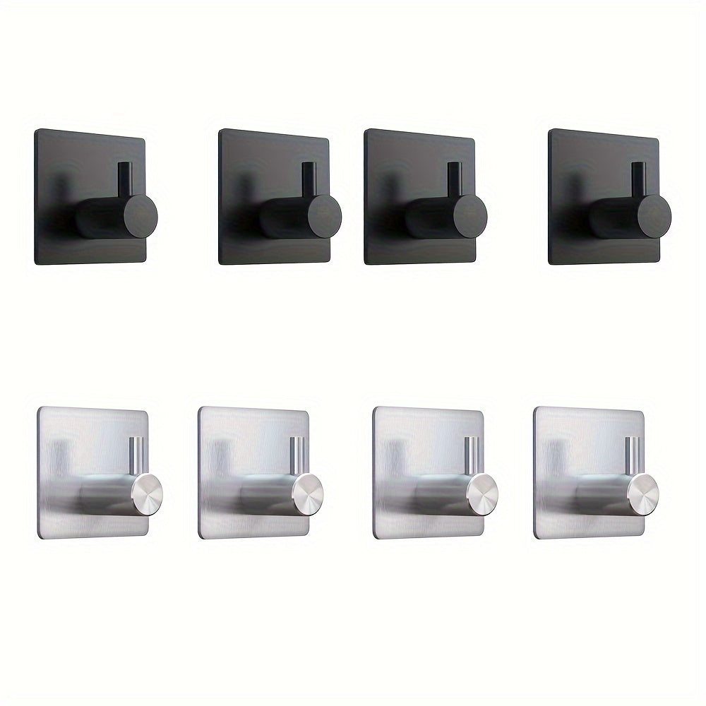 Gancho de pared adhesivo de acero inoxidable para toallas y batas