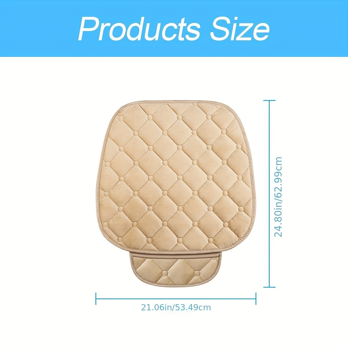 2 dona bej rangli qoplangan avtomobil o'rindiqlari qoplamalari, oldingi o'rindiq himoyachilari, avtomobillar va SUVlar uchun