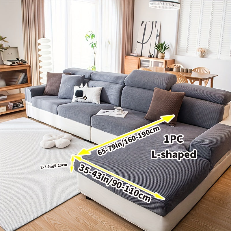 Эластичный чехол на диван, всесезонный, моющийся, прочный, противоскользящий, для кресла до 4-х мест, современный домашний офис