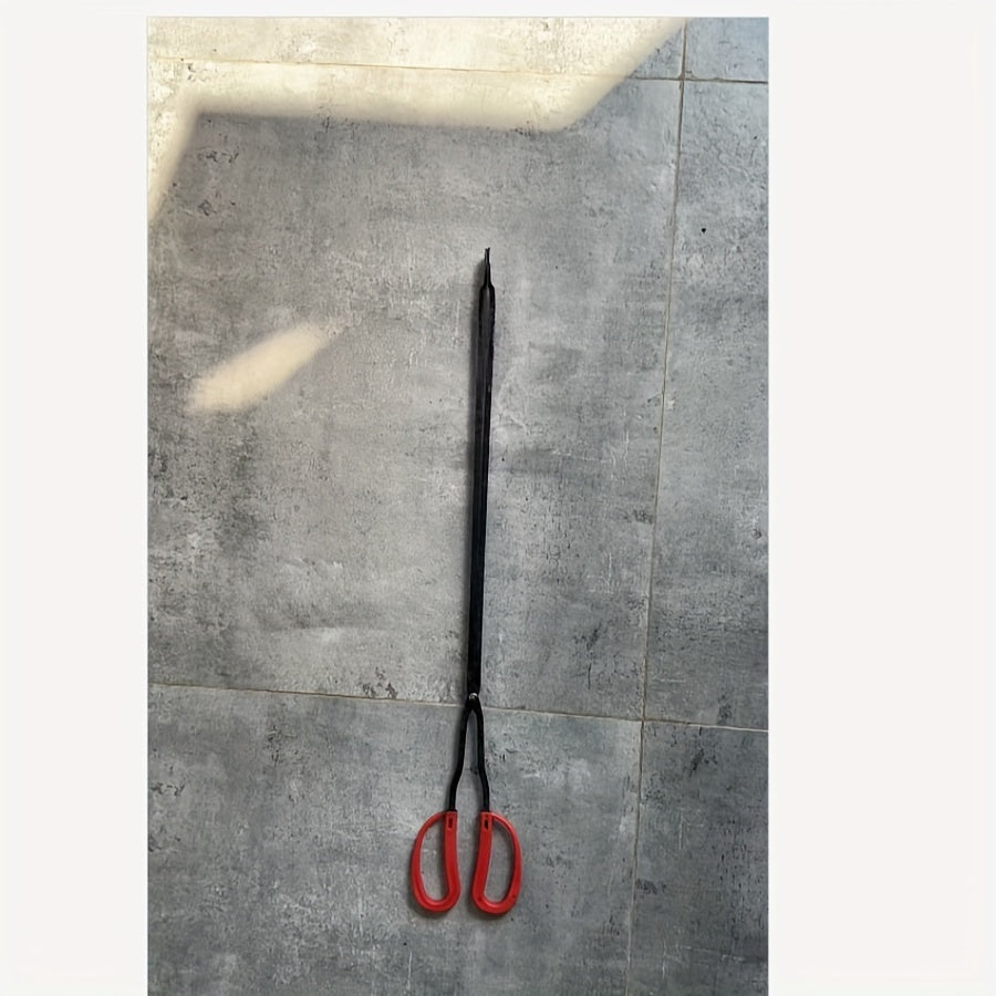 Adjustable Iron Fireplace Tongs for BBQ Camping and Grilling 60-70cm