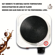 Small electric stove with coffee maker tea kettle iron construction European plug portable