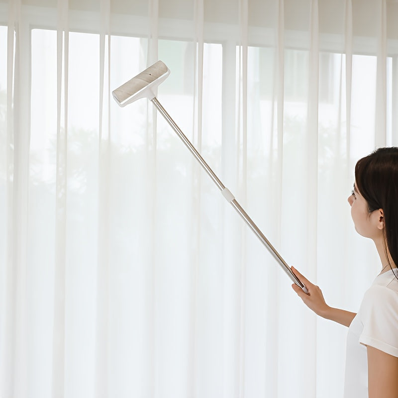 Telescopic Long Rod Dust Brush Set with Paper Rolls and Dust Cover