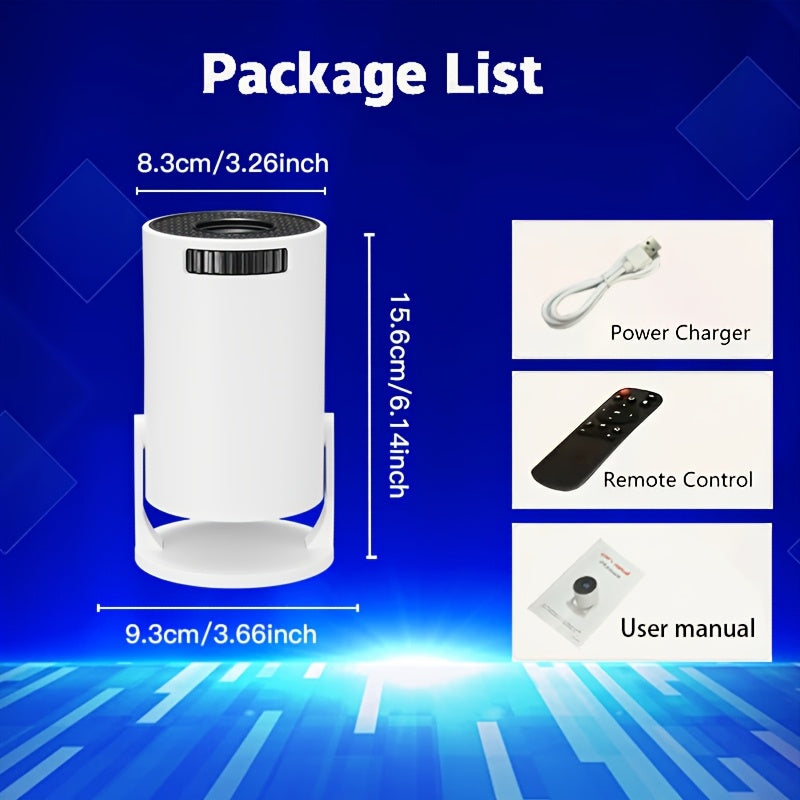 Mini Portable Home Theater Projector with WiFi and 180° Rotation
