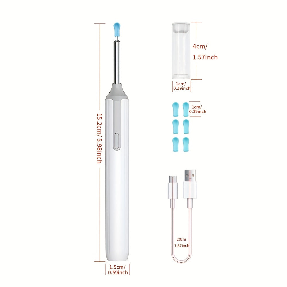 Wireless Ear Wax Removal Tool with Camera HD Scope LED Lights Rechargeable USB