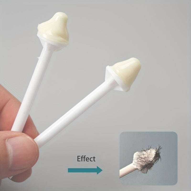10-Pack Disposable Nose Hair Remover Sticks Alcohol-Free Wax Debris Removal