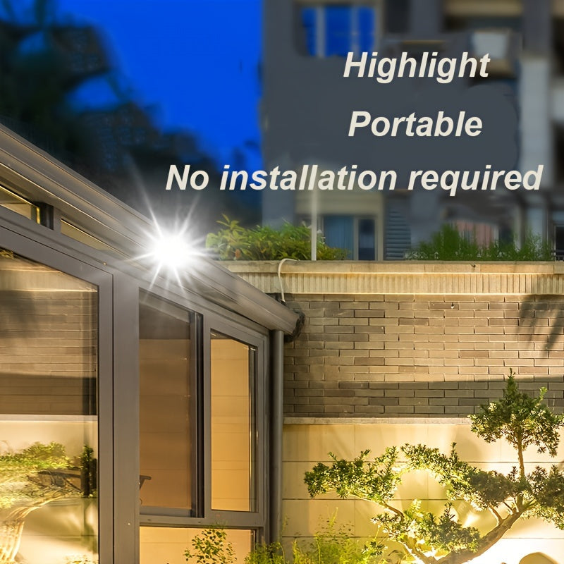 Outdoor Solar Motion Sensor Light with 45 LEDs 1500mAh Battery Clip-On for Porch Patio Garage