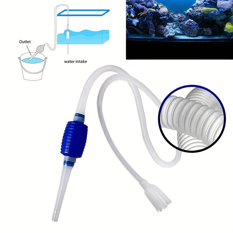Semi-Automatic Aquarium Siphon Vacuum Cleaner Pump for Maintenance