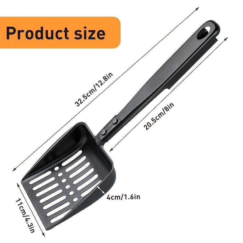 Iron Ash Sifter with Heat Resistant Handle 33cm Coal Shovel for Fireplace and Fire Pit