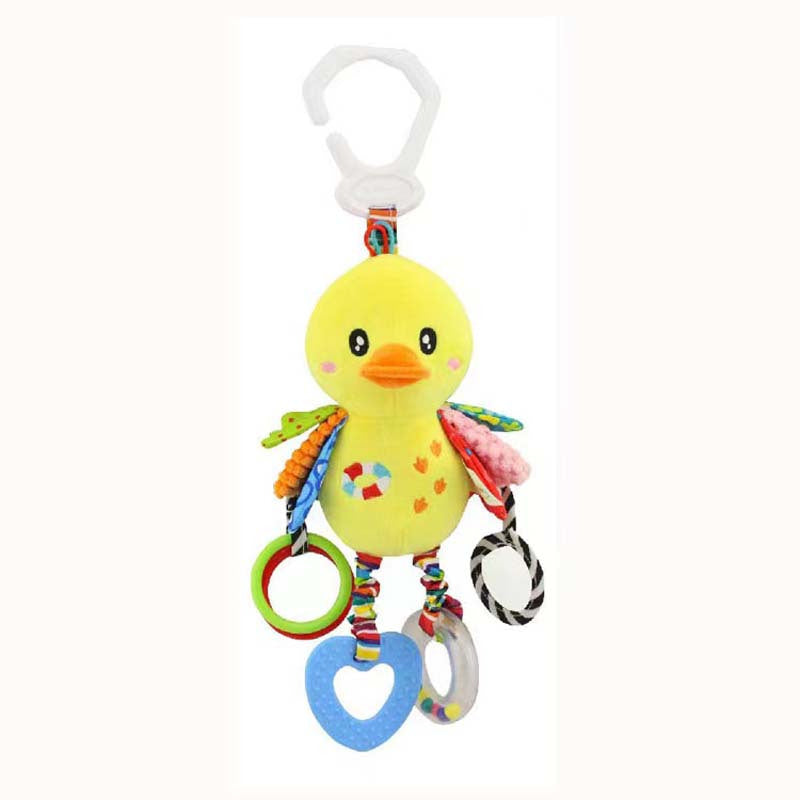 Baby Toy Clip-On Car Seat and Stroller Toys for Babies with Textures Teethers and Rattles