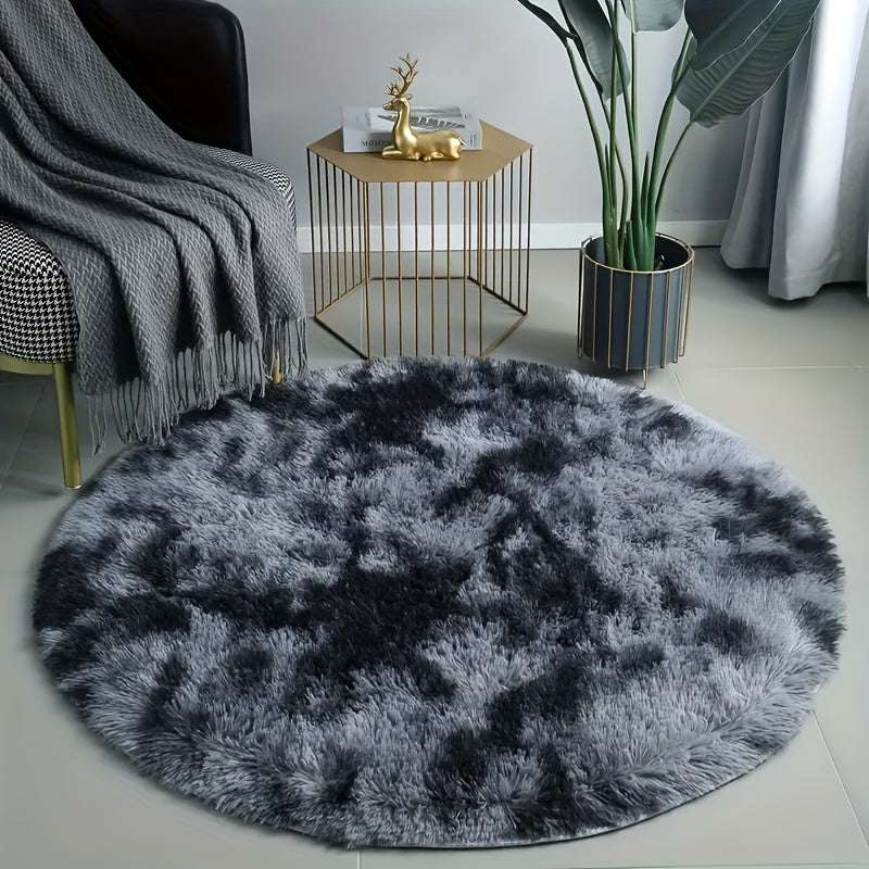 Plush Round Carpet Soft Stain-Resistant Slip-Resistant for Bedroom Living Room