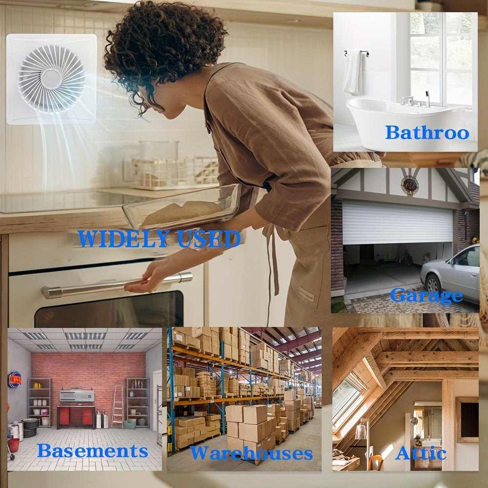 6 dyuymli uy ichki ventilyatsiya uchun chiqarish ventilyatori, orqaga oqishni oldini oluvchi bilan