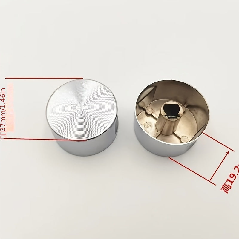 Zinc Alloy Round Kitchen Knob Gas Stove Handle with Metal Finish and Top Protectors