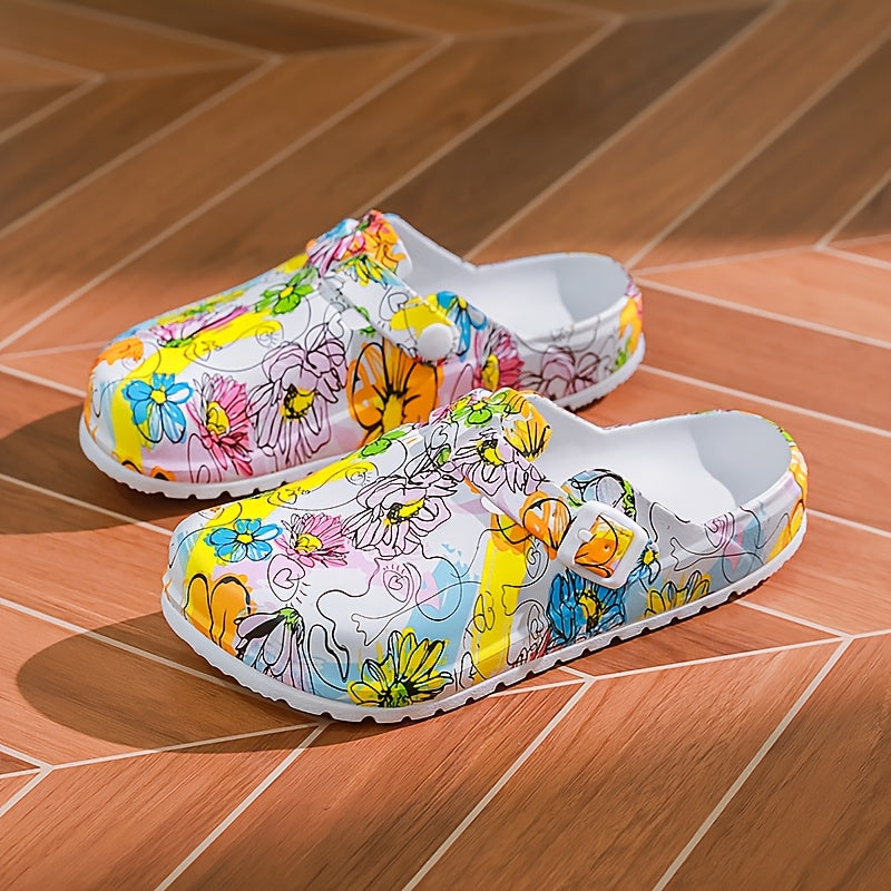 EVA Cartoon Slip-Resistant Nurse Shoes Flat Heel Breathable All-Season