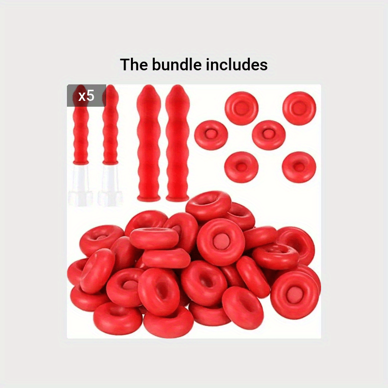 15pcs Red Caulk Cap Set Finishing Tool Sealing Tube Covers