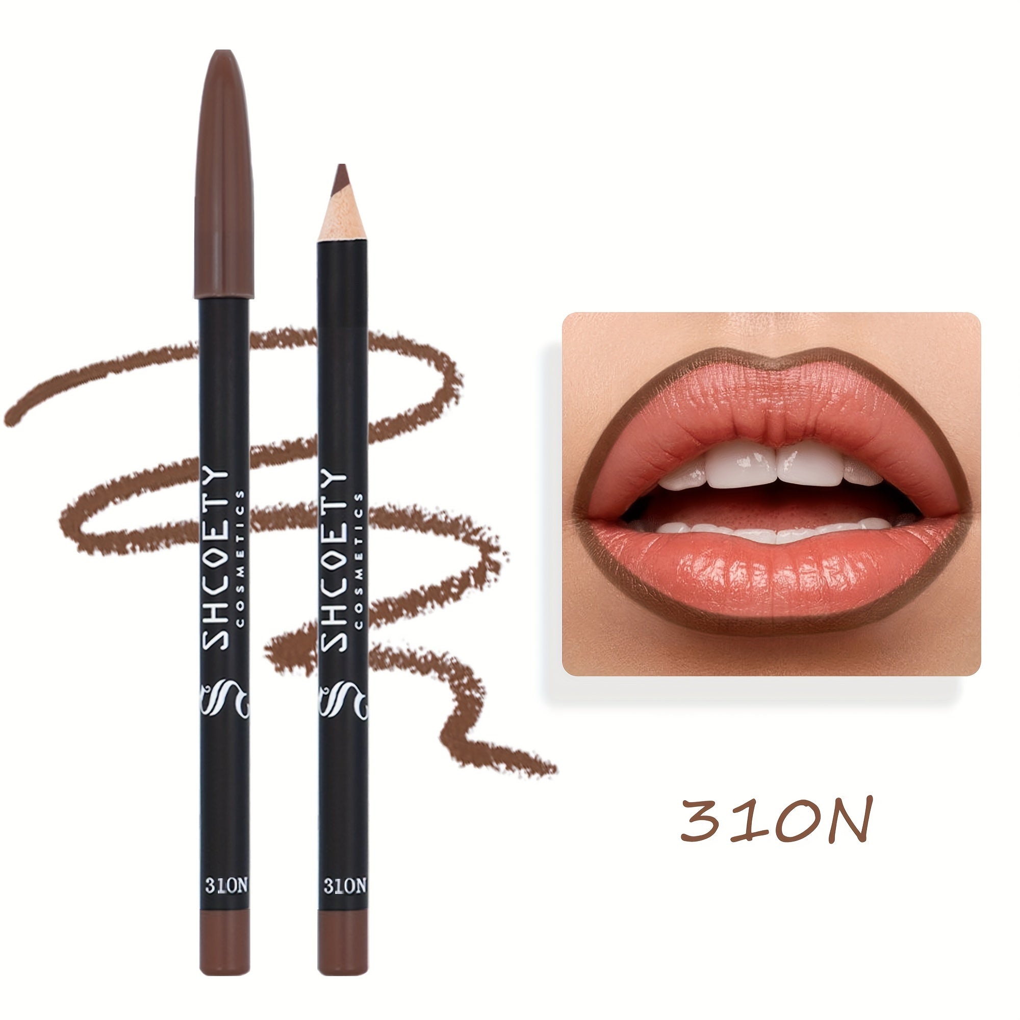 Women Matte Lip Liner Waterproof Long-Lasting 12 Colors Non-Fading Non-Stick Cup