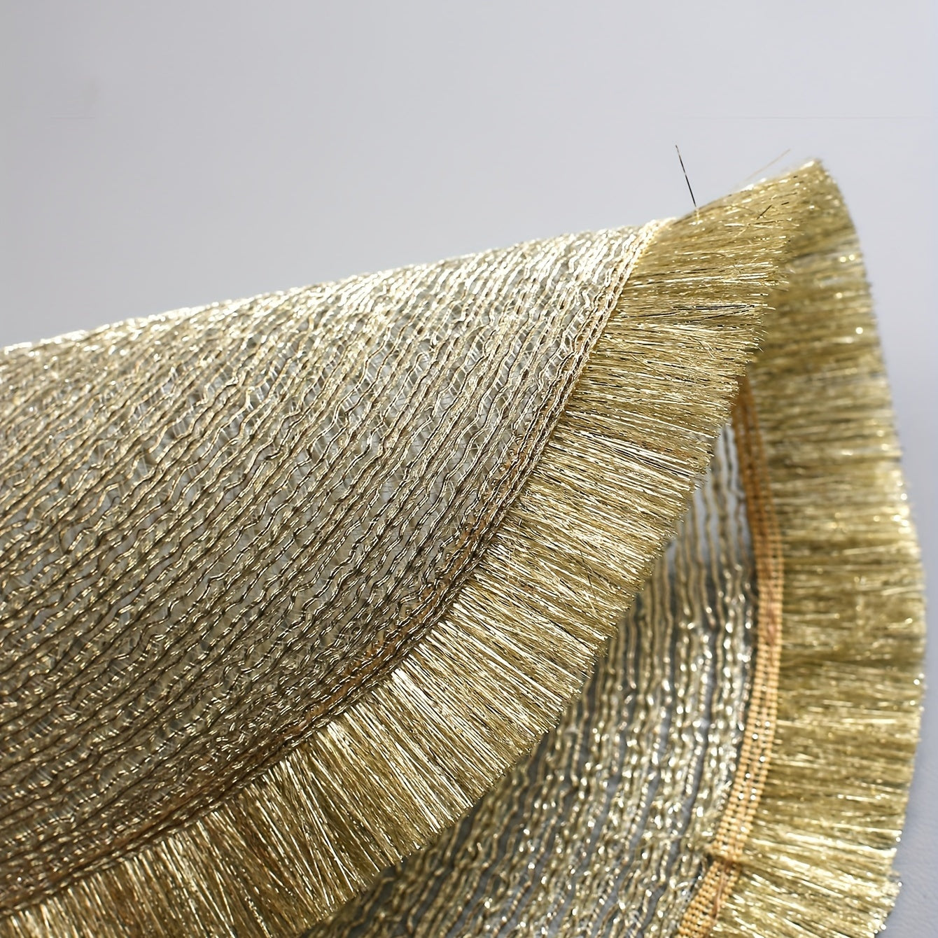Insulated Placemats with Gold Tassels for Dining and Entertaining