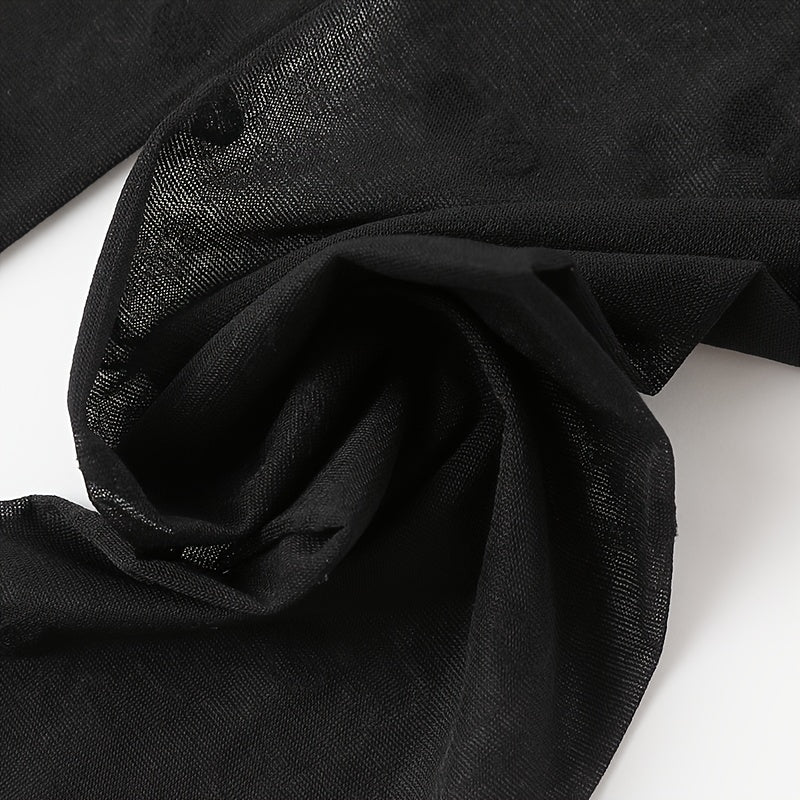 Girls Heart Pattern Mesh Tights Set 3 Breathable Nylon Spandex All-Season