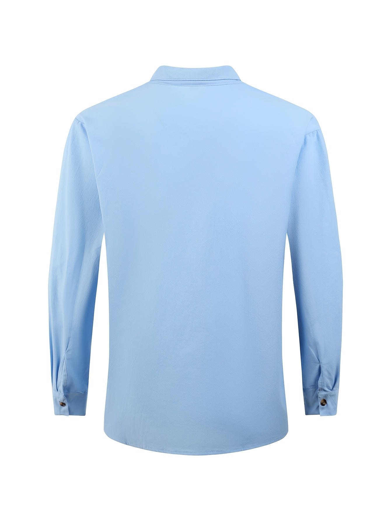 Men's Cotton Cuban Style Casual Suit for Spring and Autumn Two-Piece Set