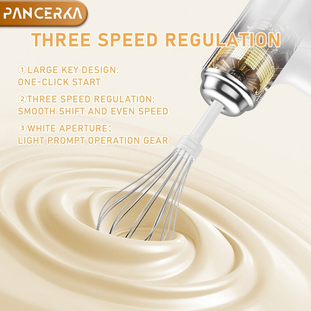 Batidor eléctrico inalámbrico de huevos, batidora de mano recargable, herramienta de cocina compacta