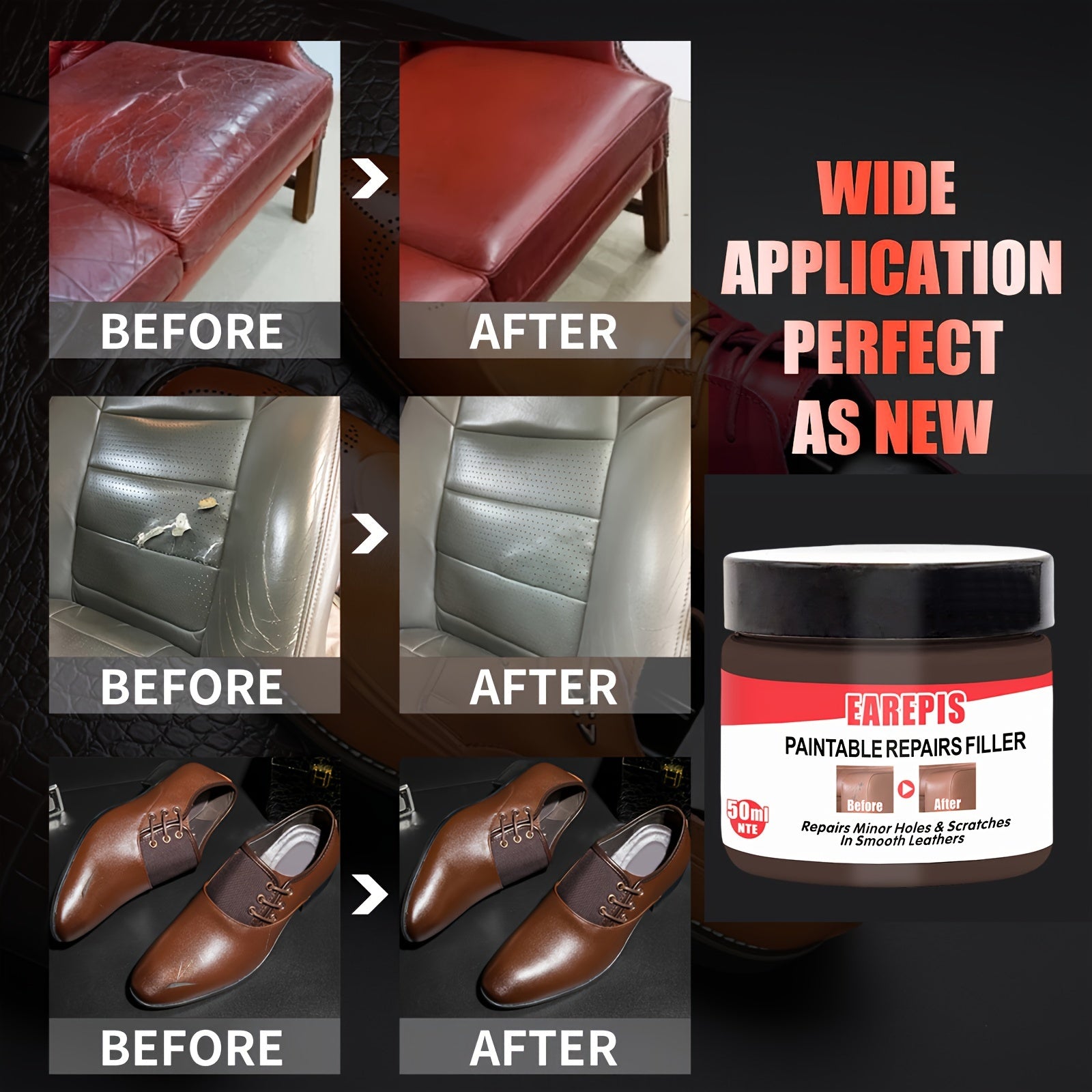 Multi-Color Filling Paste for Car Scratches Sofa Repair Restoration