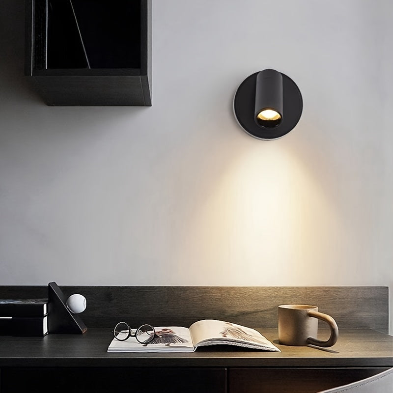 360° Rotating LED Night Light with Touch Control USB Rechargeable Magnetic Adjustable Brightness for Bedroom