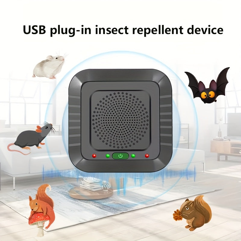 Repelente eléctrico para animales al aire libre para jardín, césped y patio, exterminador de pequeños mamíferos