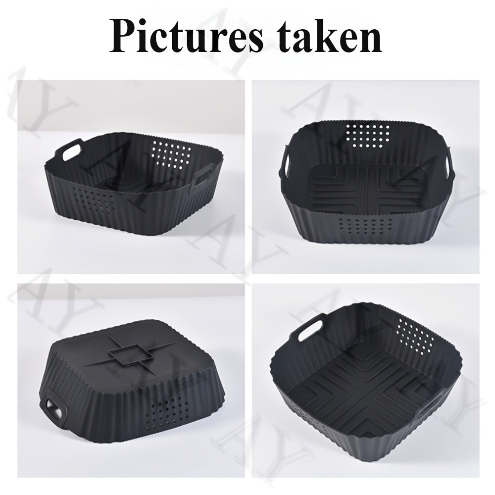 Qayta ishlatiladigan kvadrat silikon havo fritöz linzasi 22.86cm, pech pech uchun aksessuarlar