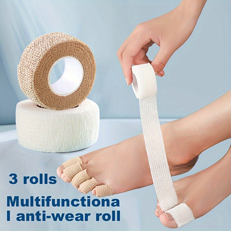 Unisex Woven Toe Protectors Set 3-Pack Anti-Wear Cushions Callus Relief