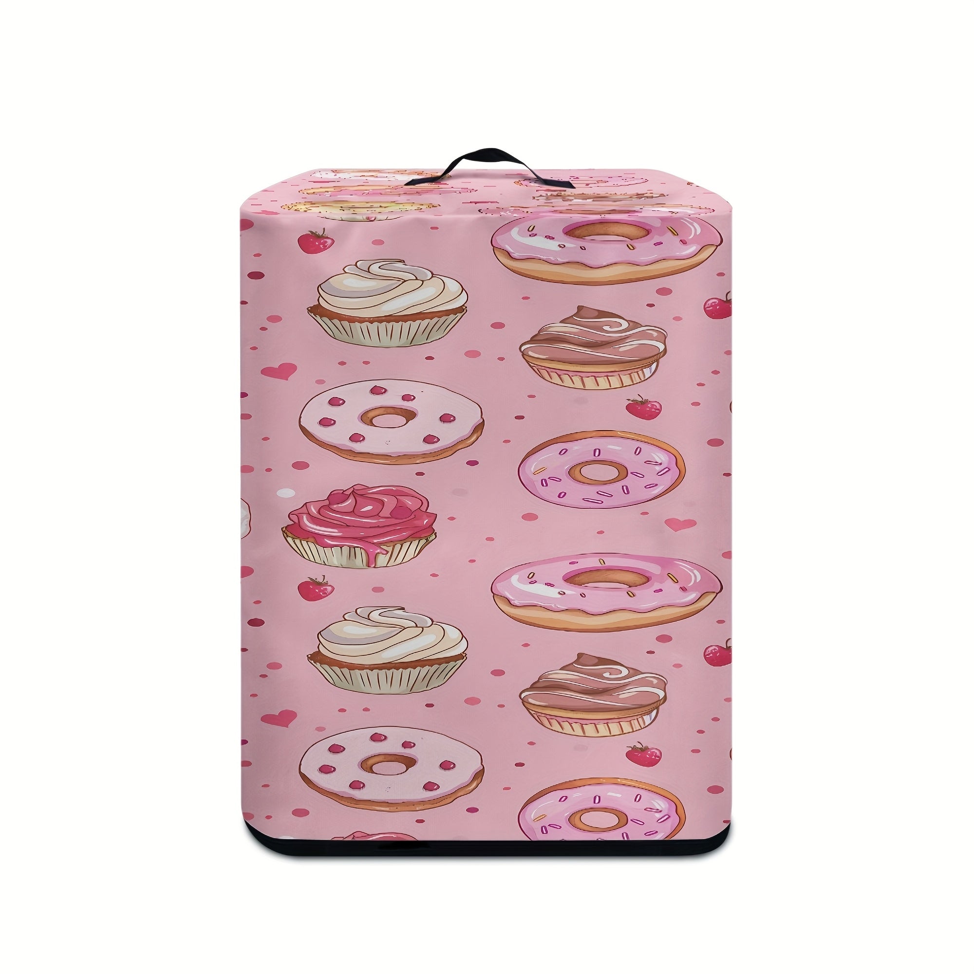 Kitchen Appliance Cover with Handle and Paper Towel Bag for Electric Pot Pressure Cooker Air Fryer Donut Design