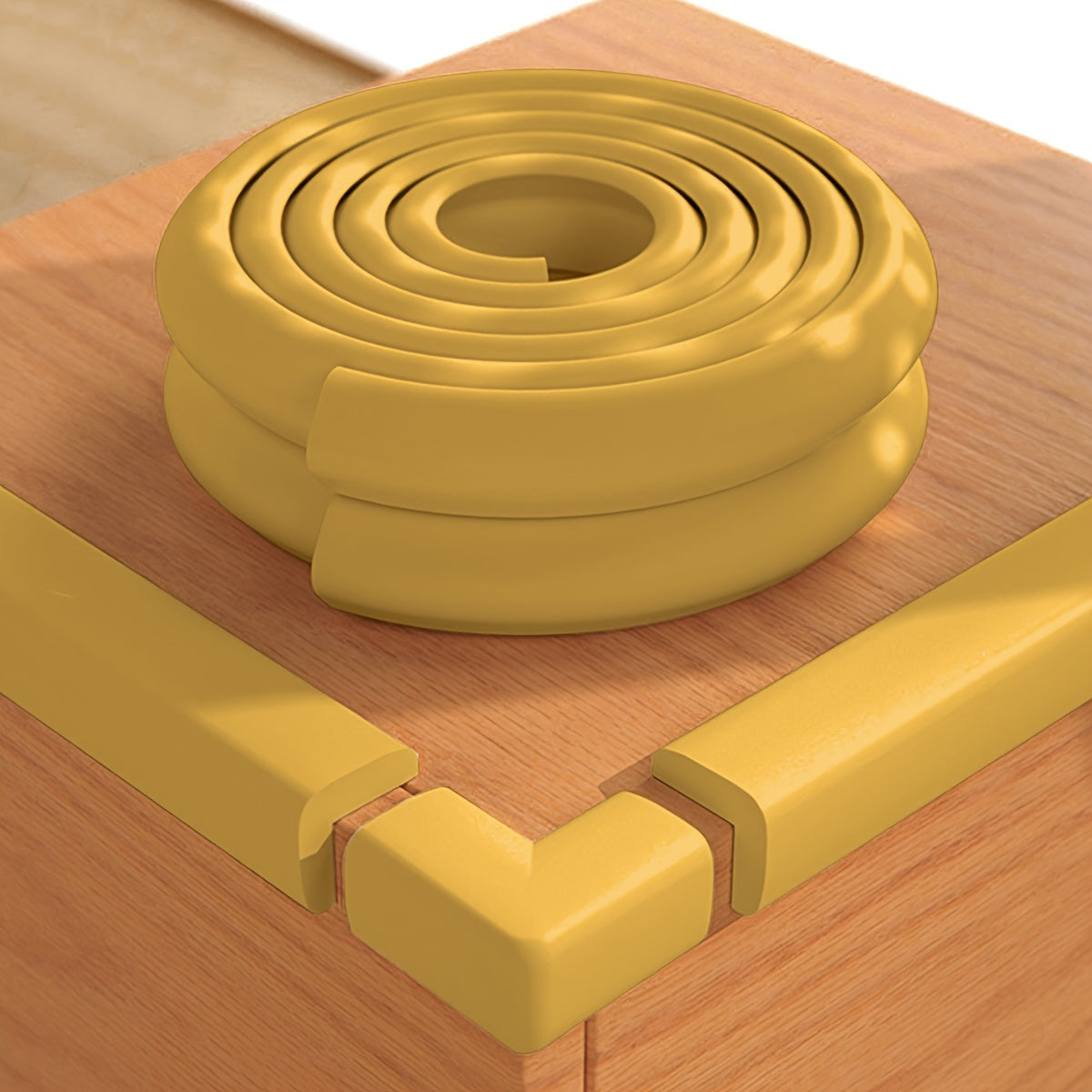 L-Shaped Corner Protector 2M Adhesive Corner Guard for Table Edges and Safety