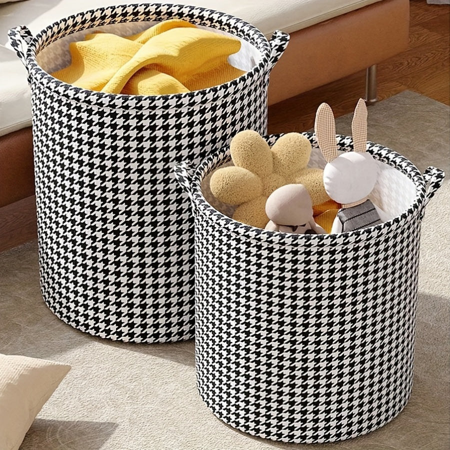Large Capacity Fabric Storage Basket with Handles for Laundry and Toy Organization