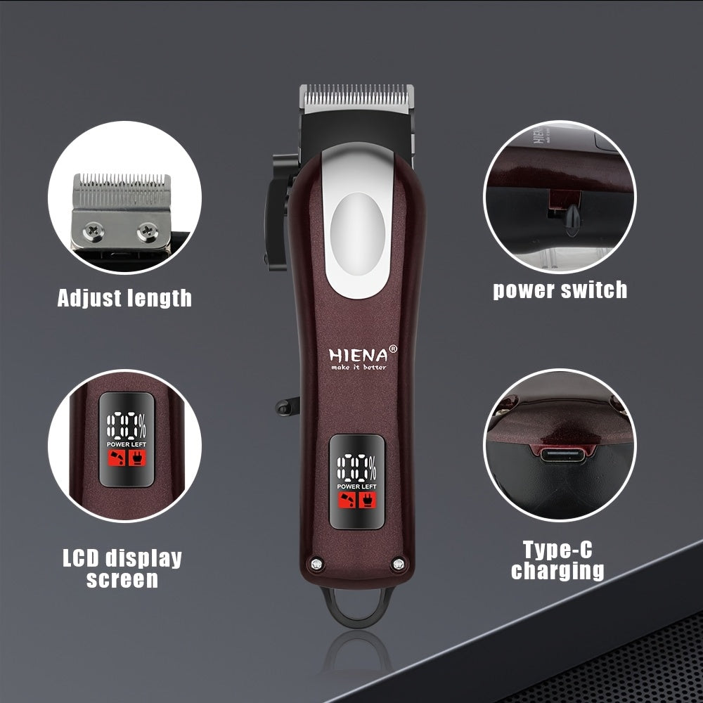 Kit de cortapelos eléctrico con bolsa de almacenamiento y accesorios para hombres, set de cuidado personal de 70 piezas