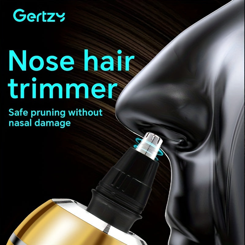 Мужской цифровой бритвенный прибор 5-в-1 триммер для бороды машинка для стрижки волос триммер для носа беспроводной