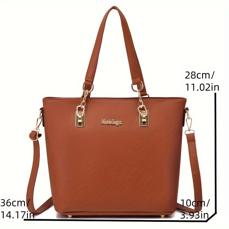 Ona uchun PU materialidan yasalgan katta ko'krak sumkasi, olti bo'limli.