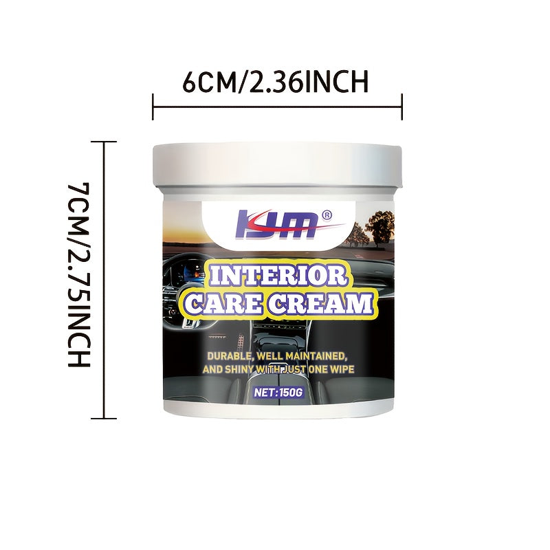 Kit de reacondicionamiento del interior del coche, cera cristal para tableros, reparación de plástico de asientos