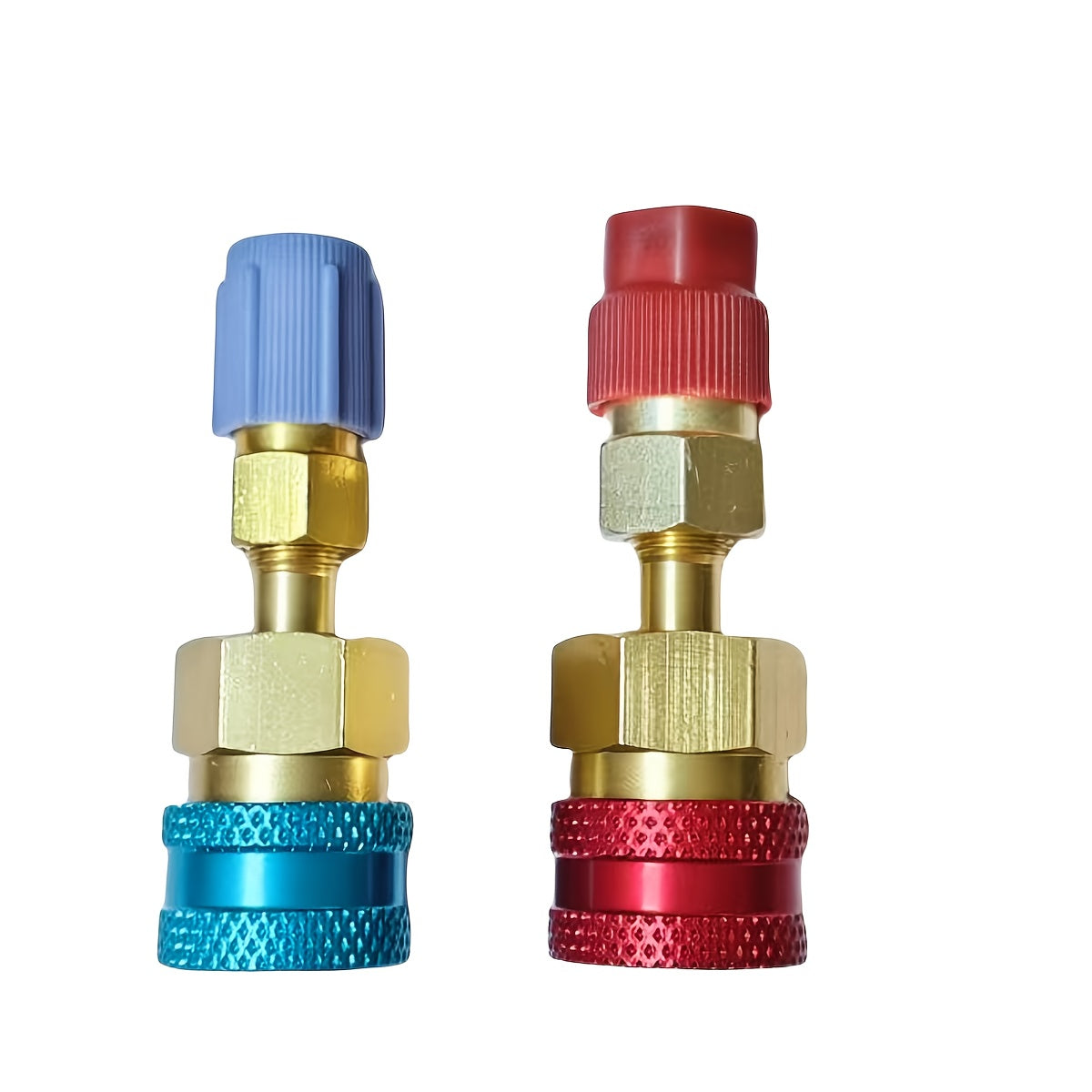 Pair of R134YF Quick Connect Adapters for R1234YF to R134A Car AC Fittings