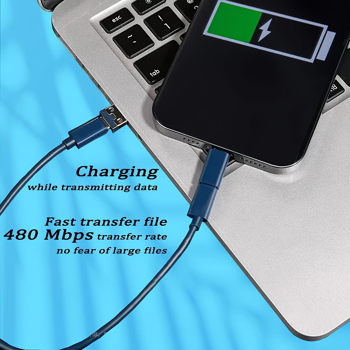 Universal 4-in-1 USB Charging Cable Kit with Adapter Case and Phone Stand