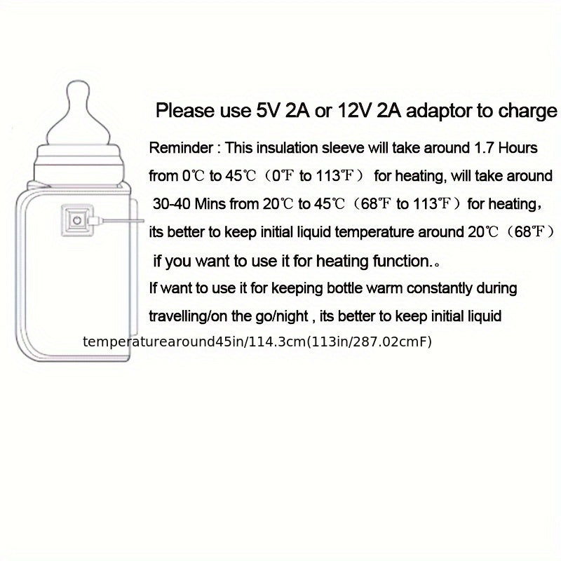 USB-Powered Portable Bottle Warmer for Travel and Camping with Animal Designs