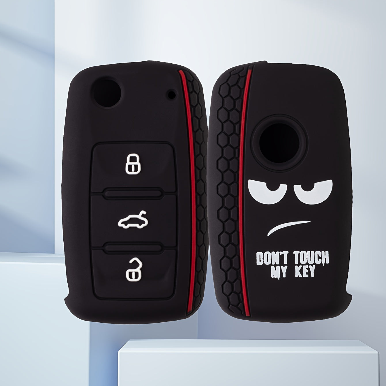 Universal Car Key Case Leather Cover for SUV Sedan Fits Multiple Models