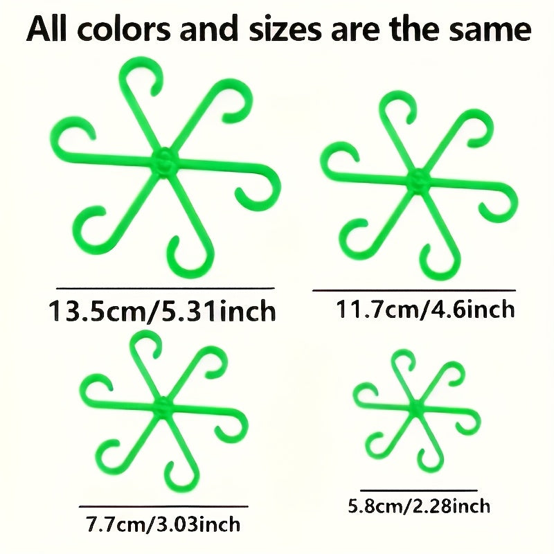 Green Plastic Plant Support Pole for Stability and Anti-Toppling in Hydroponic Systems
