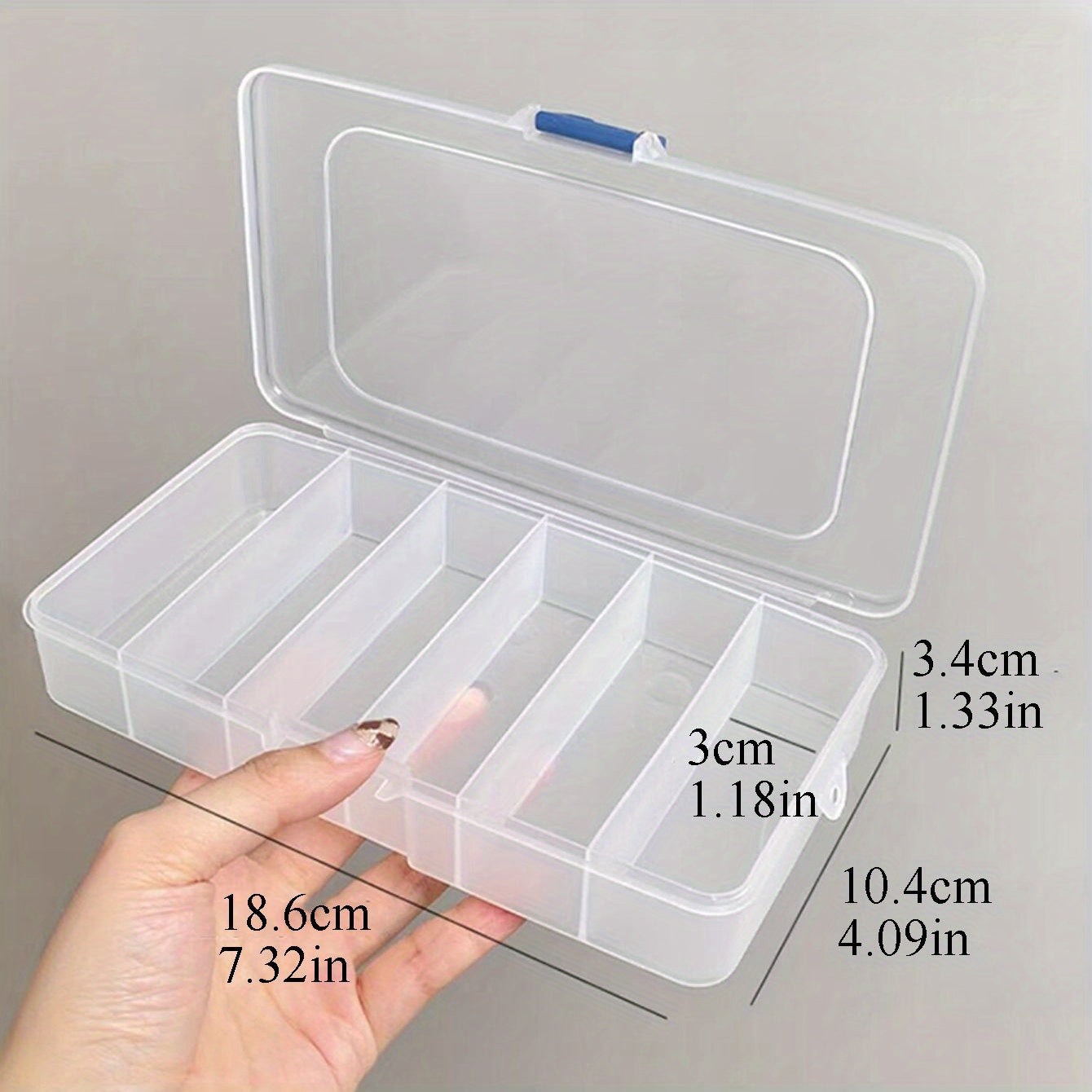 Clear Plastic Jewelry Organizer with Cover for Bedroom and Vanity Storage
