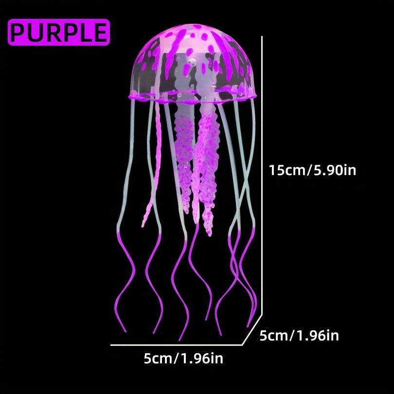 Artificial Silicone Jellyfish Aquarium Ornament for Tank Decoration