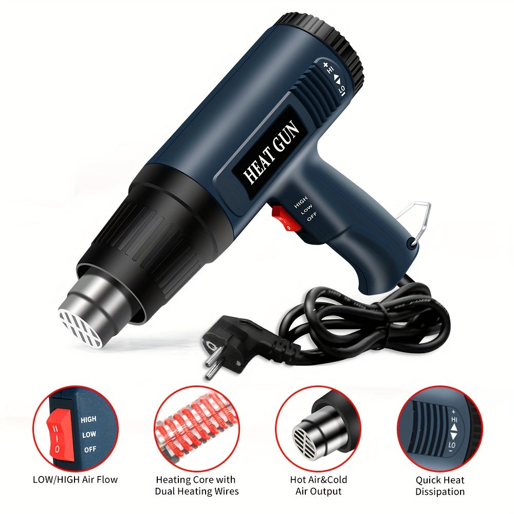 Handheld Hot Air Gun for Bending Forming Plastic Drying Thawing 110V 220V