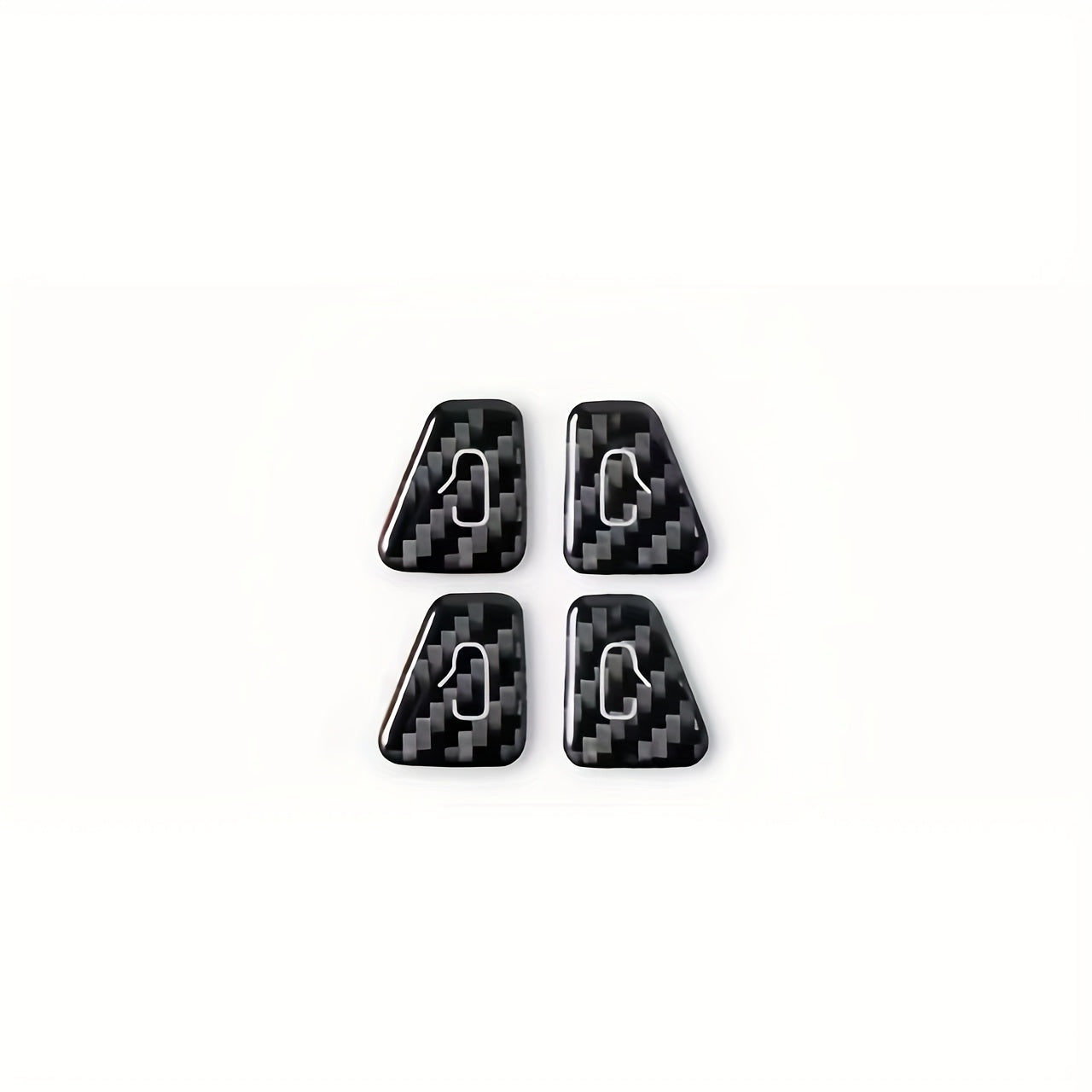 Car Interior Carbon Fiber Door Lock Switch Stickers for Tesla Model 3 Y